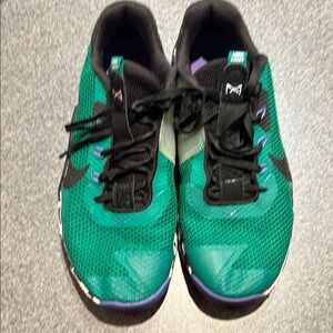 Nike Green and Black Athletic Shoes